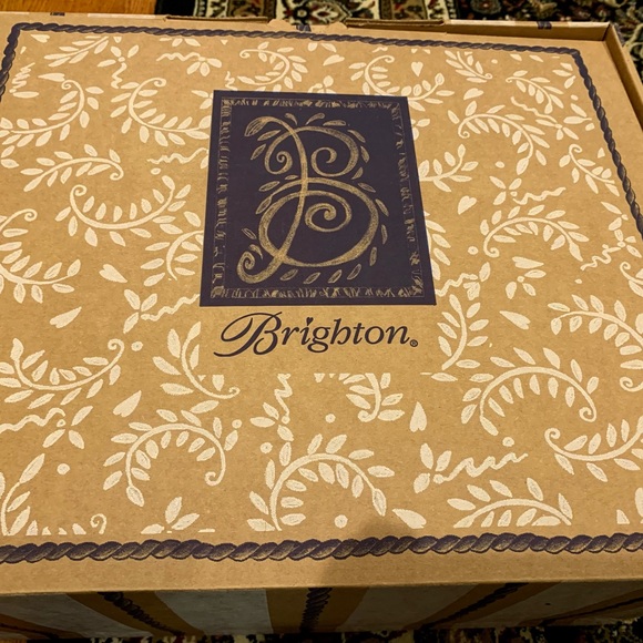 Brighten “Gabriella Medallion Tasseled Leather Tote” Color is Pewter - Picture 10 of 11